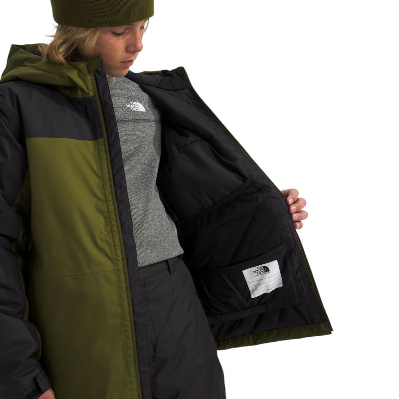 The-North-Face-Freedom-Insulated-Jacket---Boys--Forest-Olive---TNF-Black