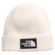 The North Face TNF Box Logo Cuffed Beanie - Kids' White Dune