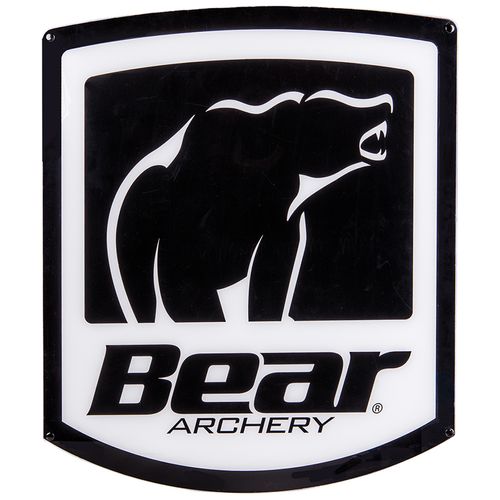 Bear Archery Bear Shield Logo Sign