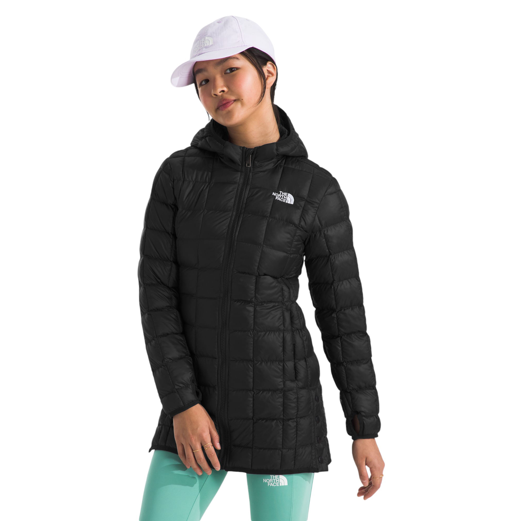 The Northface shops Girls PRNT DEALIO FT PKA TNF BLACK SIZE XL