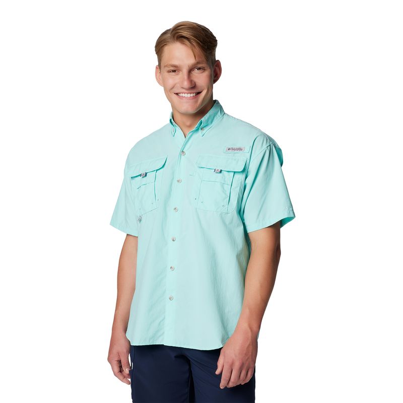 Columbia PFG Bahama II Short Sleeve Shirt - Men's Gulf Stream