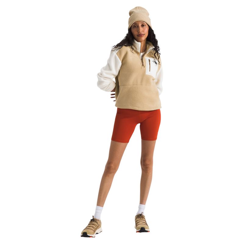 The-North-Face-Yumiori-¼-Zip---Women-s-Khaki-Stone---White-Dune---Utility-Brown