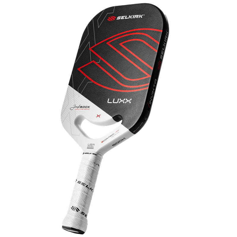 Selkirk-LUXX-Control-Air-Invikta-Jack-Sock-Signature-Pickleball-Paddle-Black---White