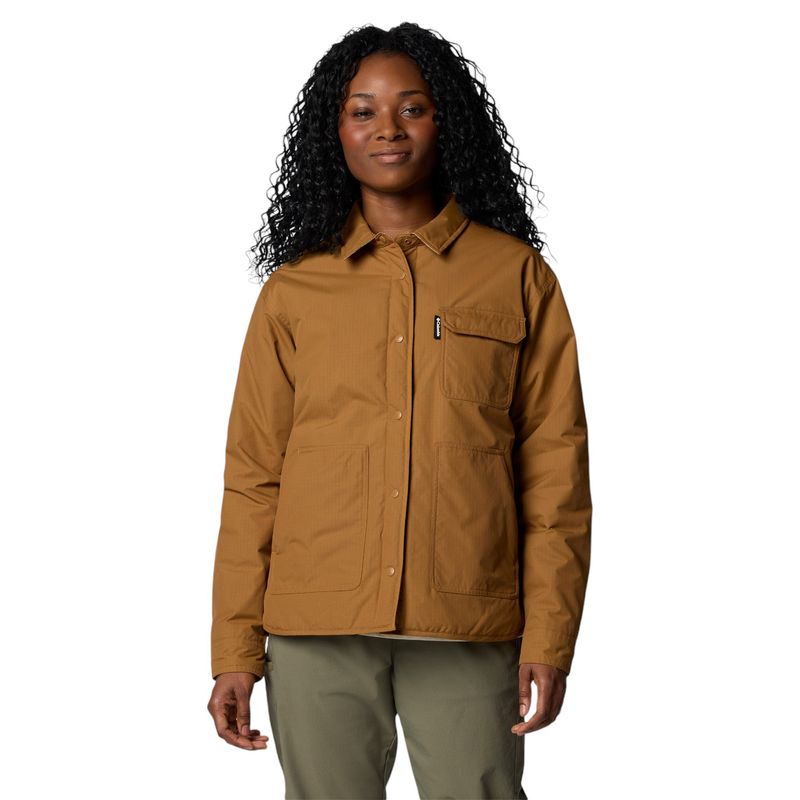 COLUMS-W-S-LONGHORN-RIDGE-SHIRT-JKT-Camel-Brown