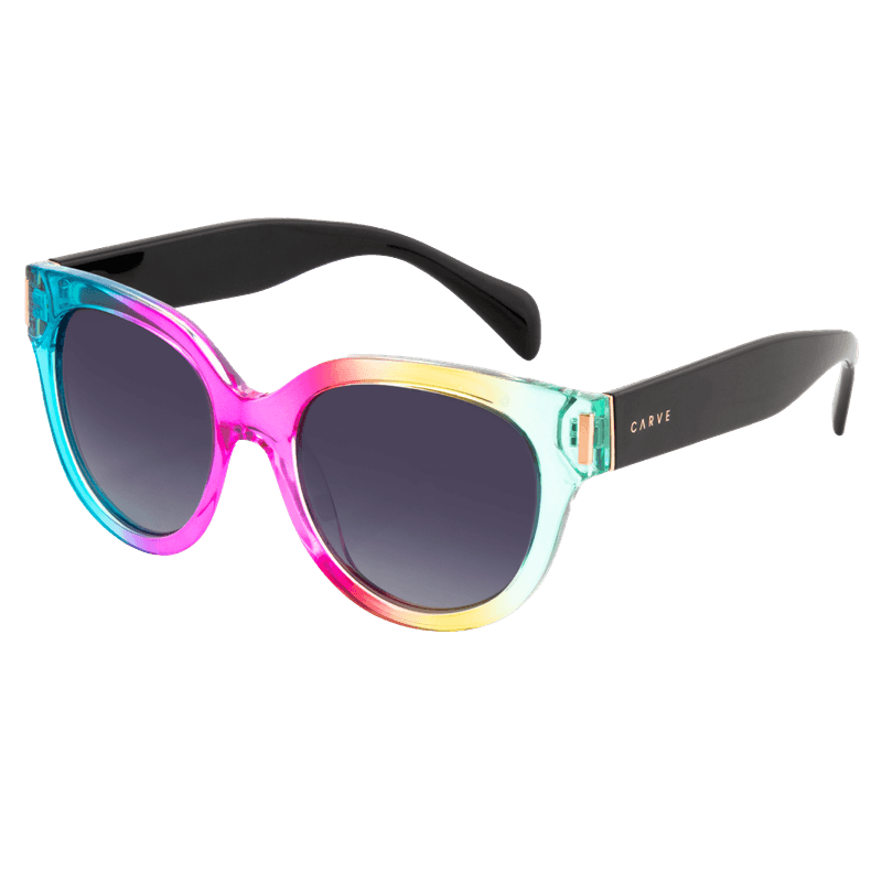 Carve-Eyewear-Vivian-Sunglasses---Women-s-Gloss-Rainbow---Smoke-Gradient
