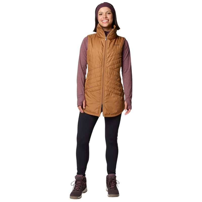COLUMS-W-S-MIX-IT-AROUND-LONG-VEST-II-Camel-Brown