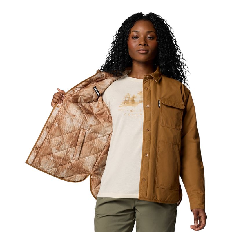 COLUMS-W-S-LONGHORN-RIDGE-SHIRT-JKT-Camel-Brown