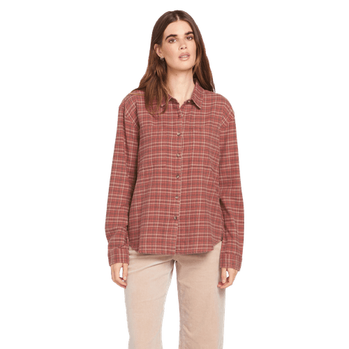 Volcom Plaid To Meet U 2 Long Sleeve Top