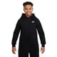 Nike Sportswear Club Fleece Pullover Hoodie - Youth Black / White