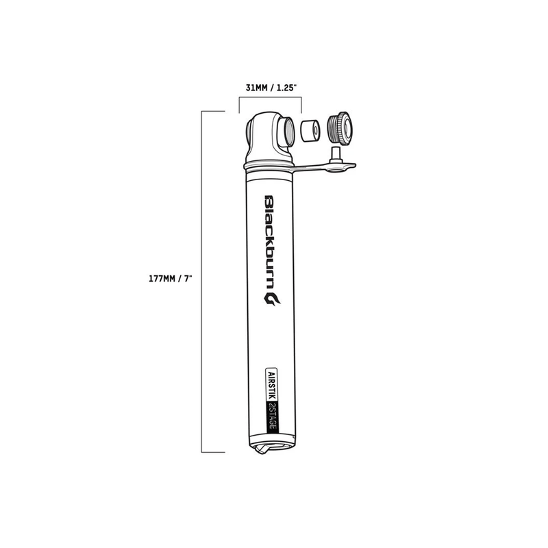 Blackburn-Airstik-2stage-Mini-pump-Silver