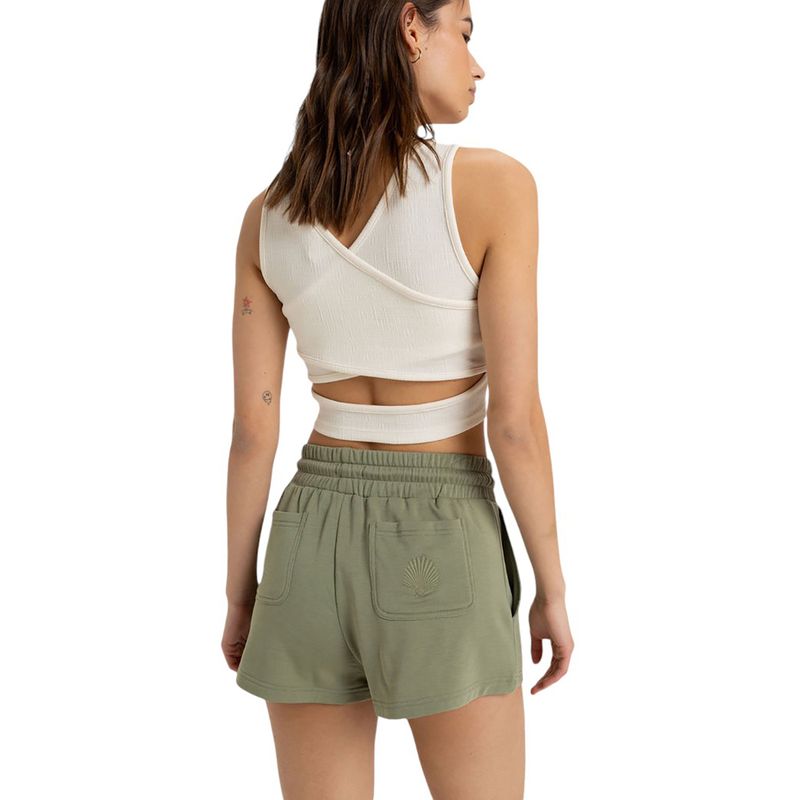 Roxy Surfing By Moonlight Elastic Waist Shorts - Women's Oil Green