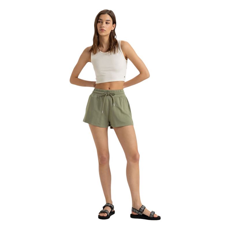 Roxy Surfing By Moonlight Elastic Waist Shorts - Women's Oil Green