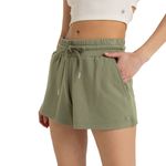Roxy Surfing By Moonlight Elastic Waist Shorts - Women's Oil Green