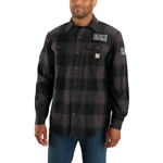 Carhartt-Loose-Fit-Heavyweight-Flannel-Long-Sleeve-Plaid-Shirt---Men-s-Black