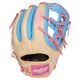 RAWLIN GLOVE HEART OF THE HIDE 314-32CCB Camel / Columbia Blue / Pink