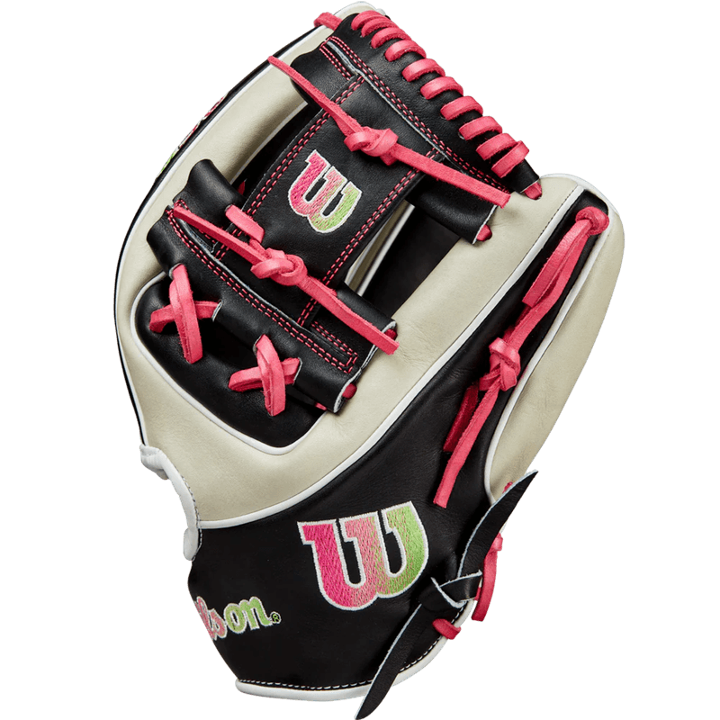 Wilson-A2K-Baseball-Glove-Of-The-Month-June-2024-Black---Silver---Flamingo-Pink