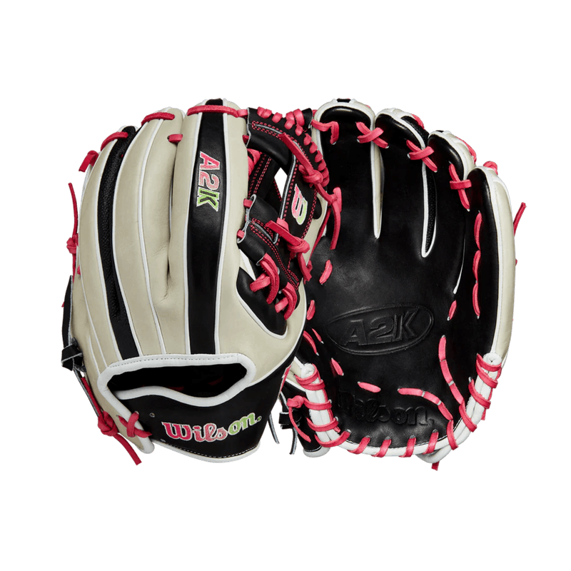 Wilson-A2K-Baseball-Glove-Of-The-Month-June-2024-Black---Silver---Flamingo-Pink