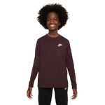 Nike-Big-Kids--Long-Sleeve-Shirt---Youth-Burgundy-Crush