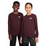 Nike-Big-Kids--Long-Sleeve-Shirt---Youth-Burgundy-Crush