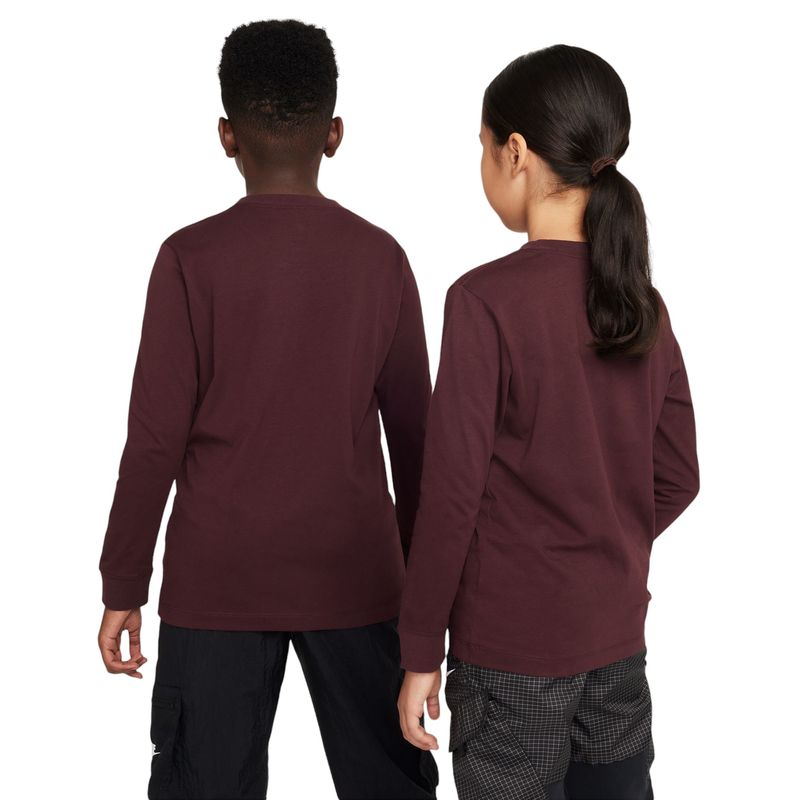 Nike-Big-Kids--Long-Sleeve-Shirt---Youth-Burgundy-Crush