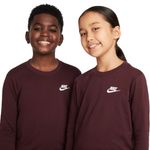 Nike-Big-Kids--Long-Sleeve-Shirt---Youth-Burgundy-Crush