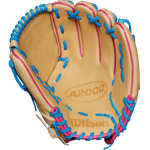 Wilson-Glove-A2000-Gotm-August-2024-Blonde---Sky-Blue---Pink