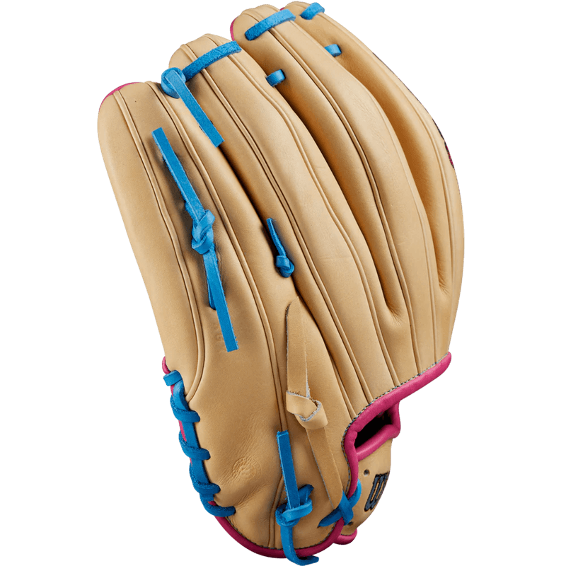 Wilson-Glove-A2000-Gotm-August-2024-Blonde---Sky-Blue---Pink