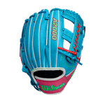 Wilson-A2000®-1785-11.75”-Infield-Baseball-Glove-Fall-2024-Tropical-Blue---Flamingo-Pink---Bright-Green