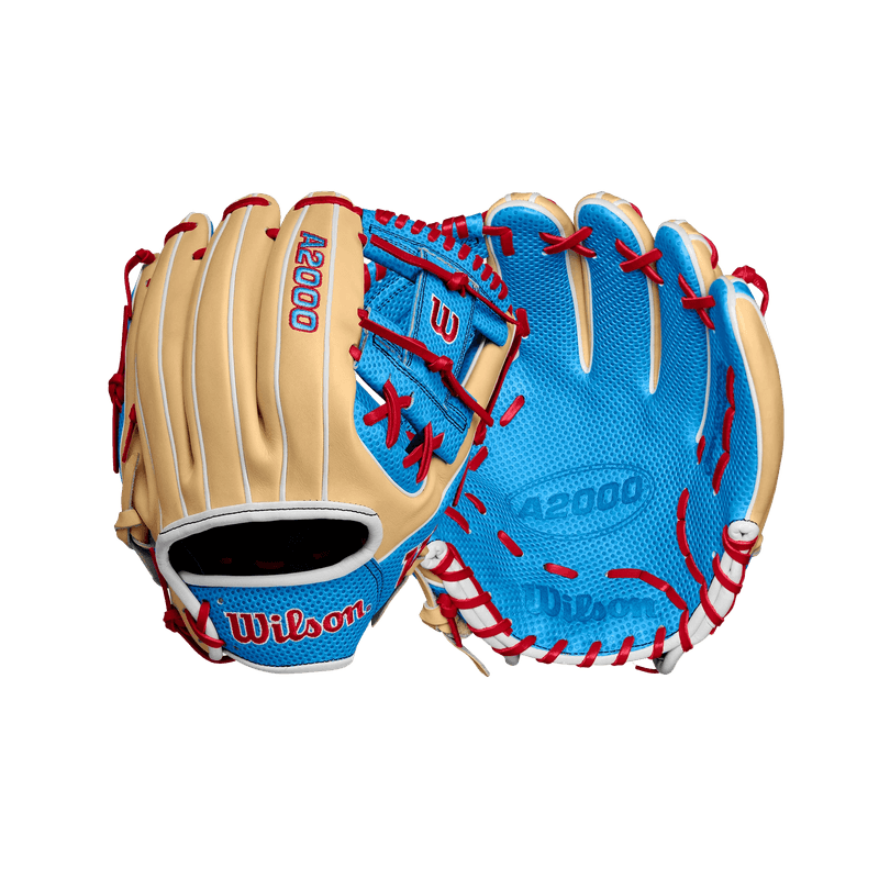 Wilson-A2000-SC1975-Infield-Baseball-Glove-Fall-2024-Blonde---Sky-Blue---Red