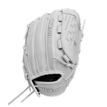 Wilson-A1000-V125-12.5”-Outfield-Fastpitch-Softball-Glove-Fall-2024-White---Silver