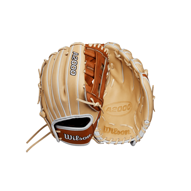 Wilson-A2000-Fastpitch-Infield-Glove-Blonde---Saddle-Tan---White