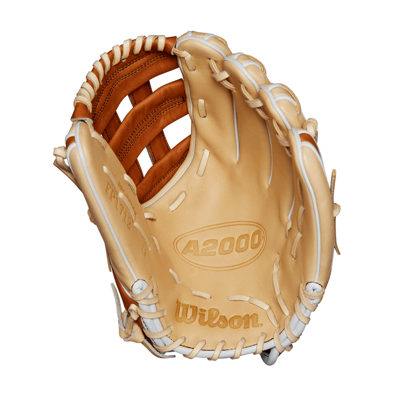 Wilson-A2000-Fastpitch-Infield-Glove-Blonde---Saddle-Tan---White