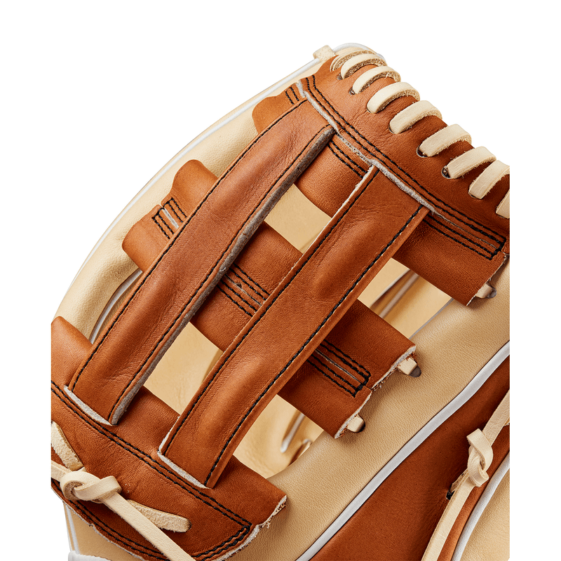 Wilson-A2000-Fastpitch-Infield-Glove-Blonde---Saddle-Tan---White