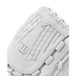 Wilson-A1000-V125-12.5”-Outfield-Fastpitch-Softball-Glove-Fall-2024-White---Silver