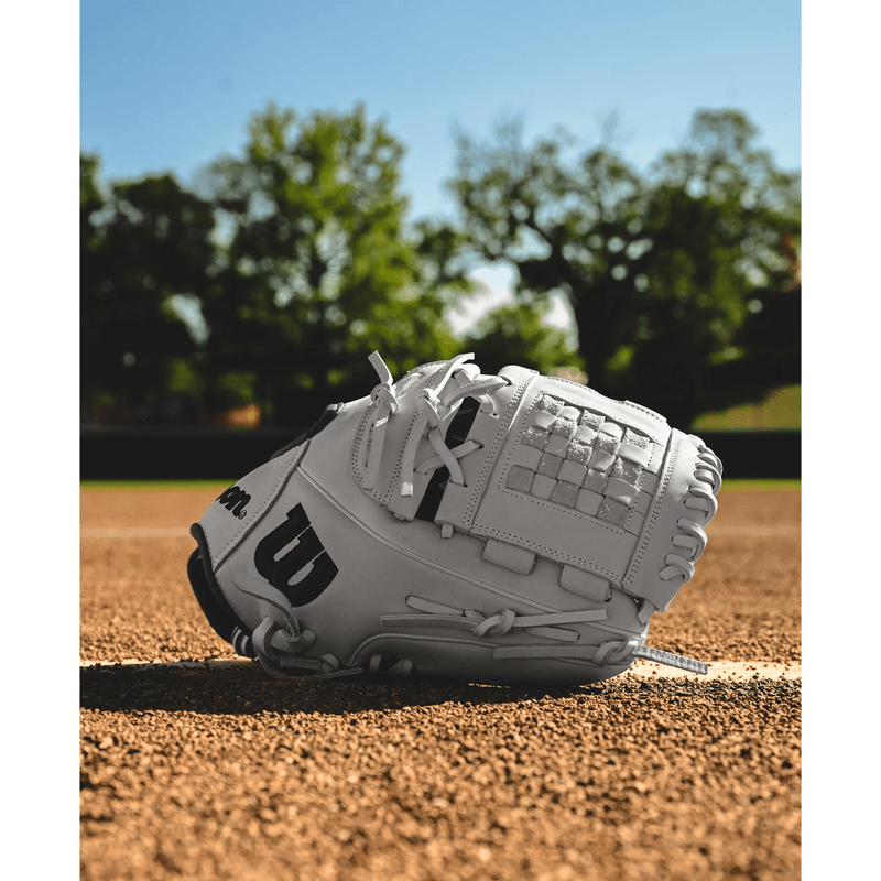 Wilson-A1000-P12-Pitcher’s-Fastpitch-Softball-Glove-Steeled-Grey---White---Black