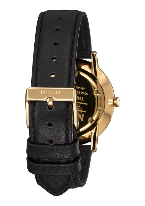 Nixon Porter Leather Watch - All Black