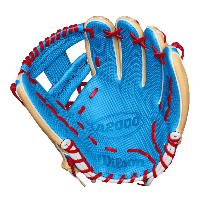 Wilson-A2000-SC1975-Infield-Baseball-Glove-Fall-2024-Blonde---Sky-Blue---Red