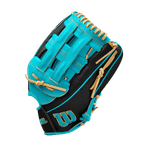 Wilson-A2000-Pf50ss-12.25”-Outfield-Baseball-Glove-Fall-2024-Teal---Black-SuperSkin---Yellow