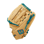 Wilson-A1000-Dw5-12--Infield-Baseball-Glove-Blonde---Teal---Orange