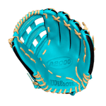 Wilson-A2000-Pf50ss-12.25”-Outfield-Baseball-Glove-Fall-2024-Teal---Black-SuperSkin---Yellow