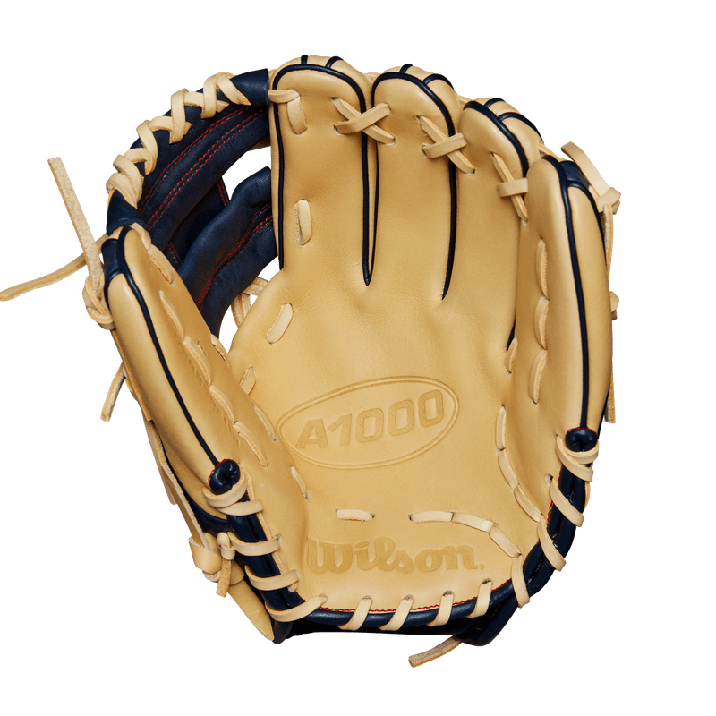 Wilson-A1000-PF11-Glove-2024-Blonde---Navy---Red
