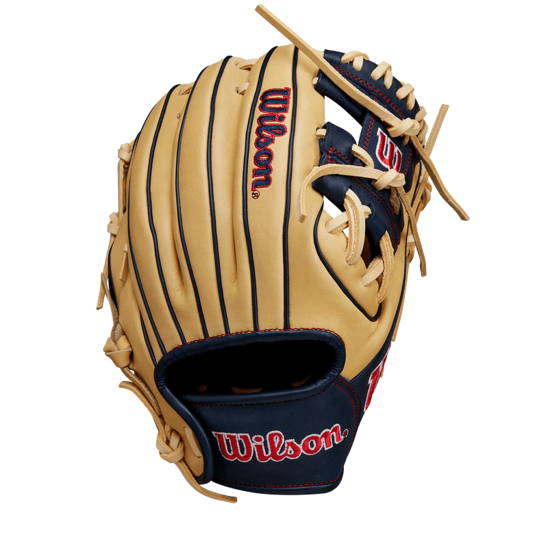 Wilson-A1000-PF11-Glove-2024-Blonde---Navy---Red