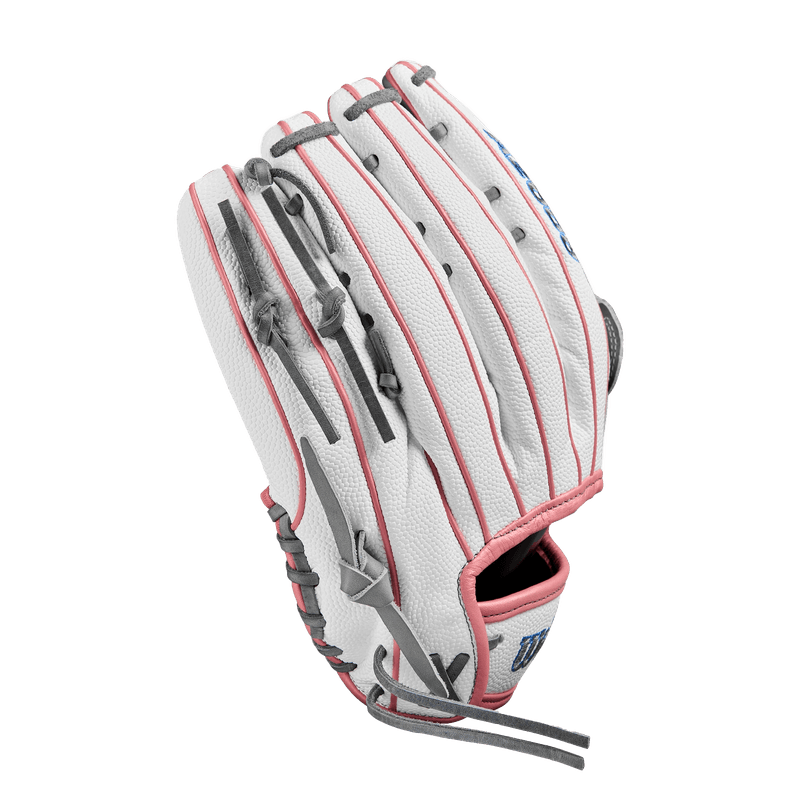 Wilson-A2000-FP50SS-Outfield-Fastpitch-Glove-Fall-2024-Grey---White-SuperSkin---Sky-Blue