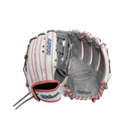 Wilson-A2000-FP50SS-Outfield-Fastpitch-Glove-Fall-2024-Grey---White-SuperSkin---Sky-Blue