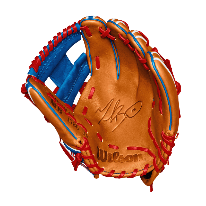 Wilson-Mookie-Betts-A2k-1786-Infield-Baseball-Glove-Fall-2024-Saddle-Tan---Royal---Red---White