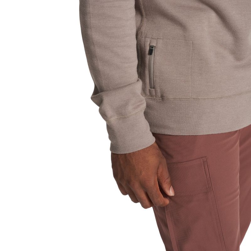 Vuori-Jeffreys-Pullover-Shirt---Men-s-Walnut-Heather