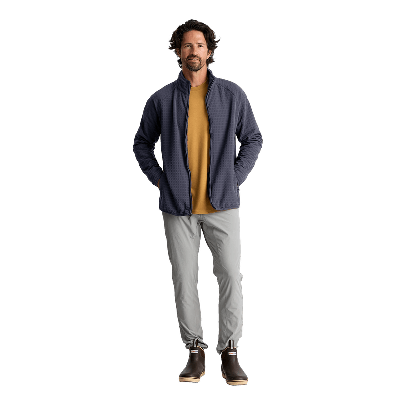 Free Fly Gridback Fleece Jacket - Men's Storm Cloud