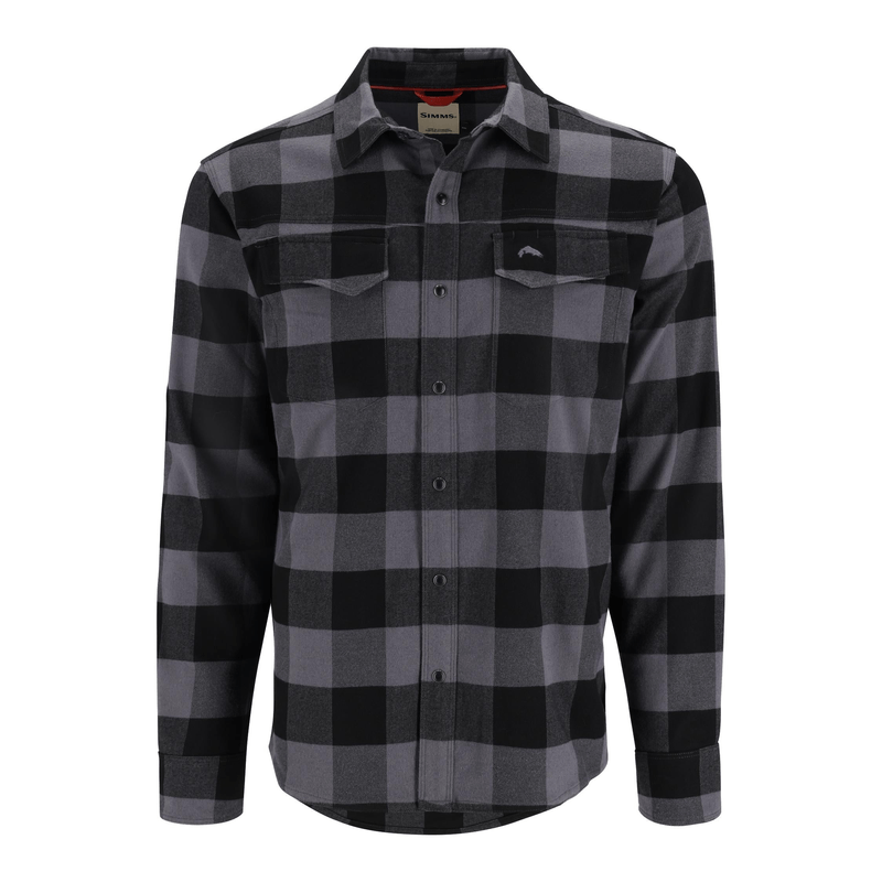 Simms Gallatin Flannel Fishing Shirt - Men's Slate Buffalo Check