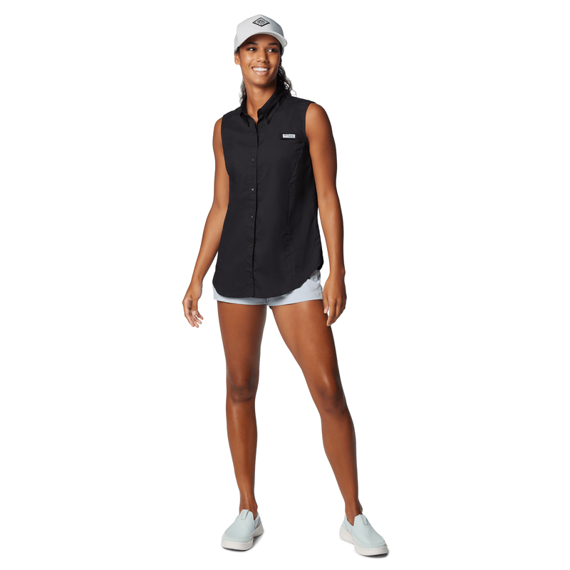 Columbia PFG Tamiami Sleeveless Shirt - Women's BLACK