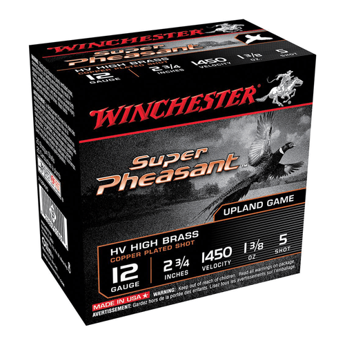 Winchester SUPER PHEASANT HV 12 Gauge 5 Shot Ammunition 25 Rounds